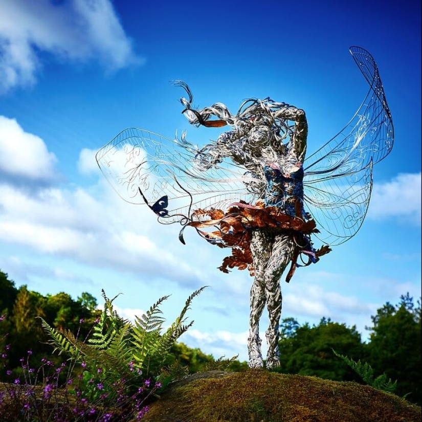 17 Magical Wire Sculptures Of Fairies, Created By Robin Wight 17 Magical Wire Sculptures Of Fairies, Created By Robin Wight