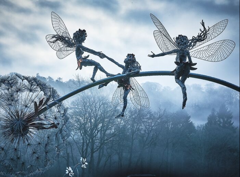 17 Magical Wire Sculptures Of Fairies, Created By Robin Wight 17 Magical Wire Sculptures Of Fairies, Created By Robin Wight