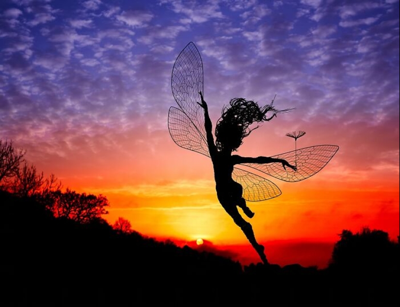17 Magical Wire Sculptures Of Fairies, Created By Robin Wight 17 Magical Wire Sculptures Of Fairies, Created By Robin Wight