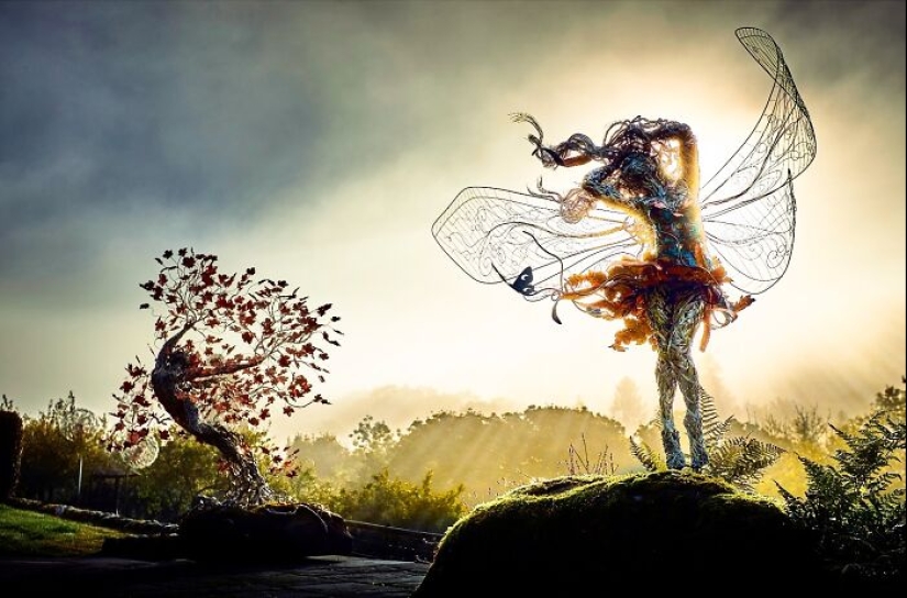 17 Magical Wire Sculptures Of Fairies, Created By Robin Wight 17 Magical Wire Sculptures Of Fairies, Created By Robin Wight