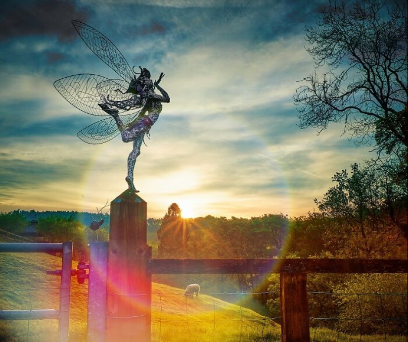 17 Magical Wire Sculptures Of Fairies, Created By Robin Wight 17 Magical Wire Sculptures Of Fairies, Created By Robin Wight