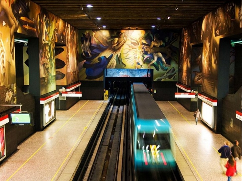17 más mágica de las estaciones de metro de todo el mundo