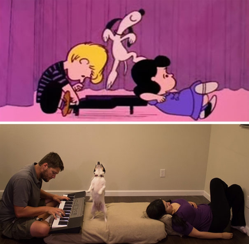18 photos where life imitates art, and not the other way around 18 photos where life imitates art, and not the other way around