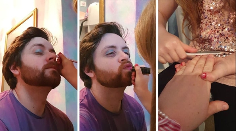 22 funny photos of handsome fathers who have makeup artist daughters growing up 22 funny photos of handsome fathers who have makeup artist daughters growing up