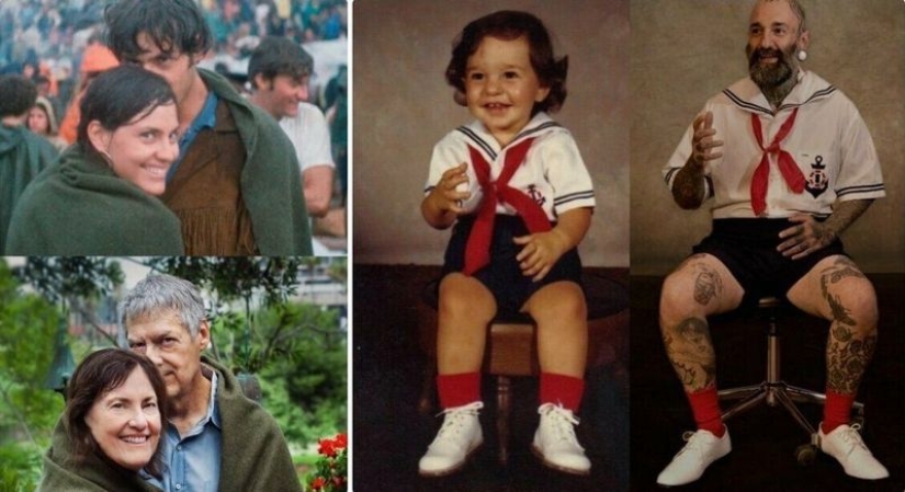 22 lovely frames from family albums, recreated years later 22 lovely frames from family albums, recreated years later