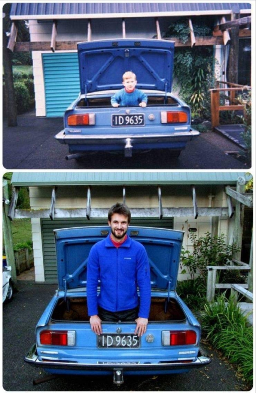 22 lovely frames from family albums, recreated years later 22 lovely frames from family albums, recreated years later