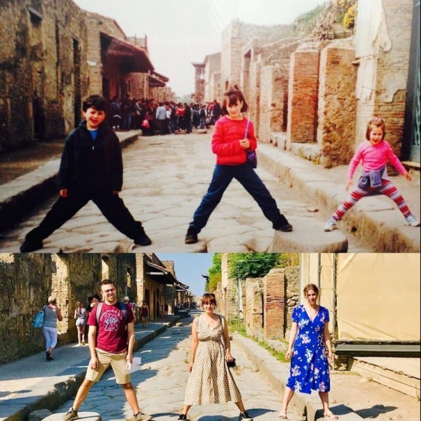 22 lovely frames from family albums, recreated years later 22 lovely frames from family albums, recreated years later