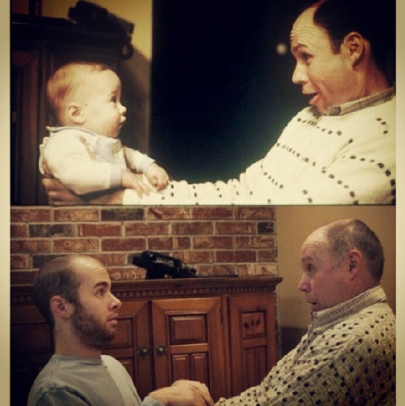 22 lovely frames from family albums, recreated years later 22 lovely frames from family albums, recreated years later