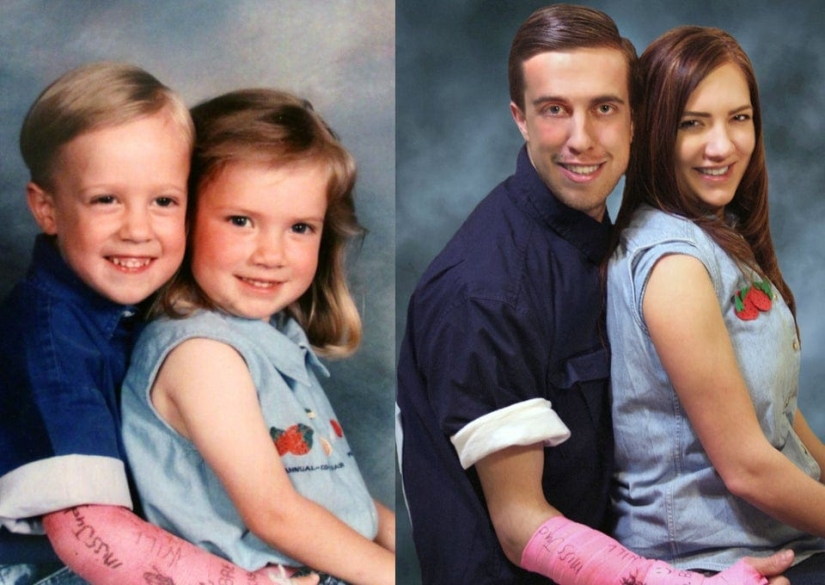 22 lovely frames from family albums, recreated years later 22 lovely frames from family albums, recreated years later