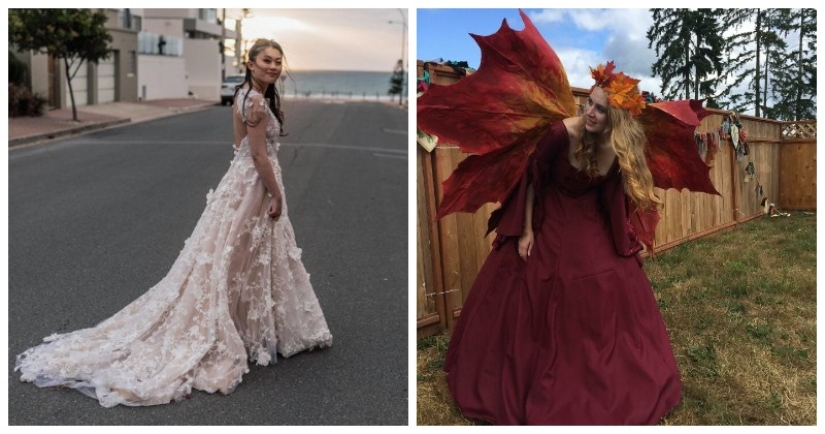 22 photos of girls in unique dresses that were sewn by themselves 22 photos of girls in unique dresses that were sewn by themselves