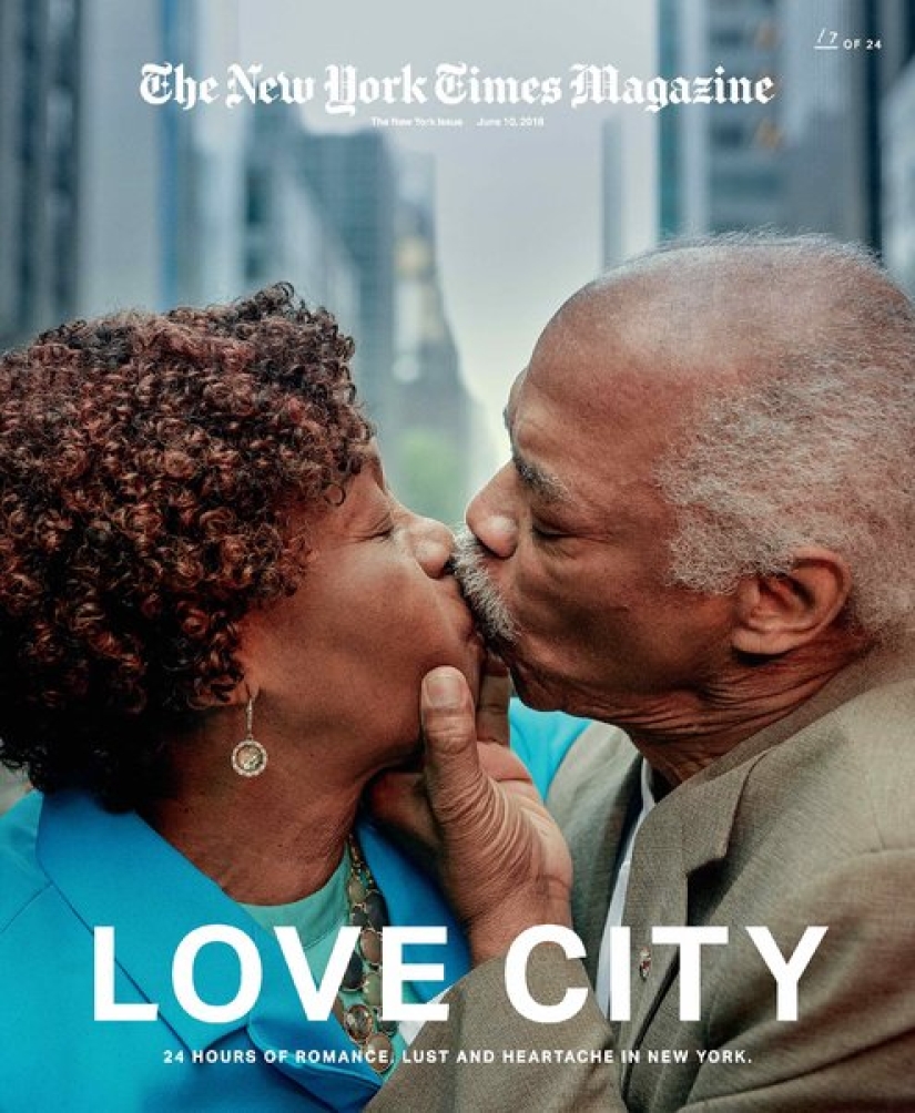 24 kisses in 24 hours: a dizzying project by a photographer from New York