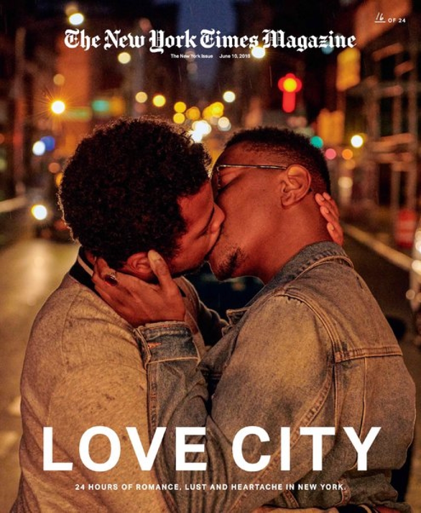 24 kisses in 24 hours: a dizzying project by a photographer from New York