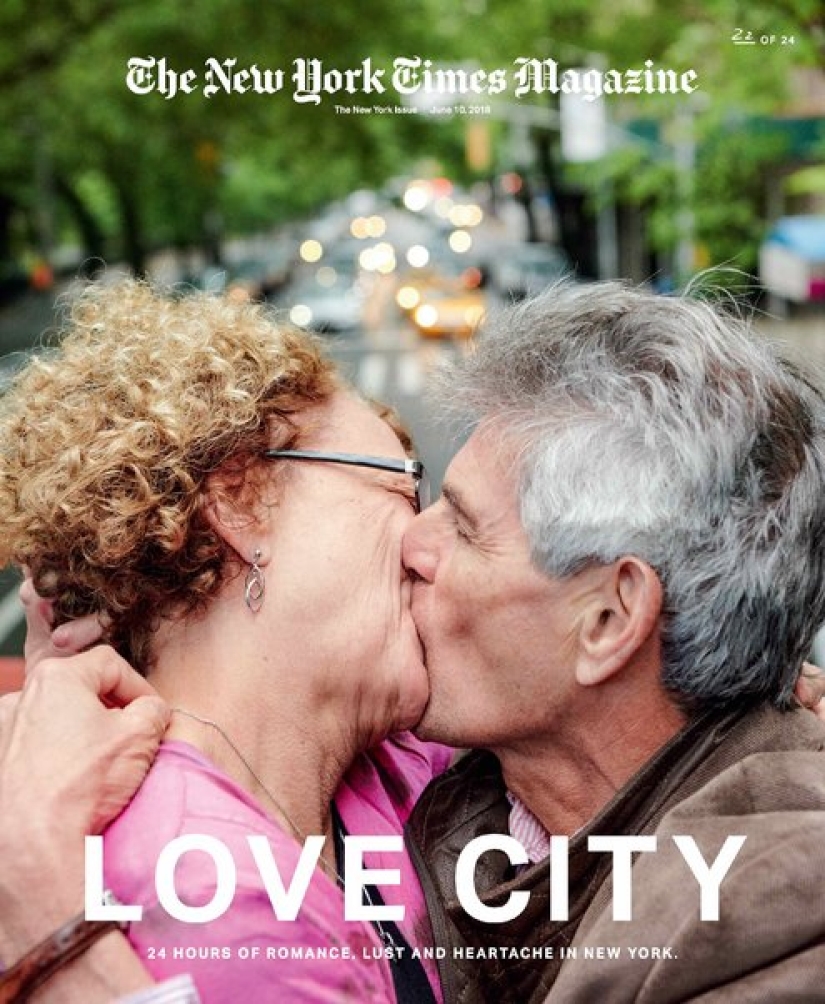 24 kisses in 24 hours: a dizzying project by a photographer from New York
