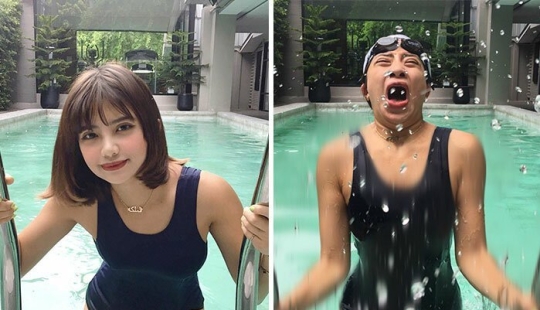30 best collages "Instagram and reality" from a girl from Thailand 30 best collages "Instagram and reality" from a girl from Thailand