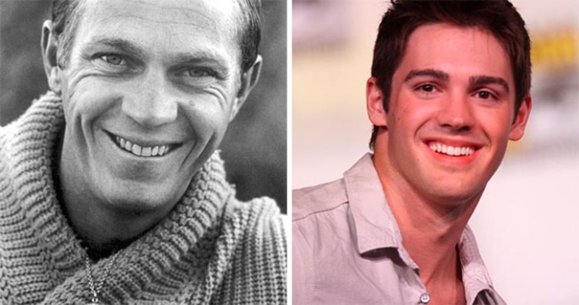 30 photos side by side of the celebrities with their grandsons and granddaughters