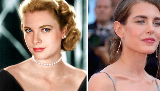 30 photos side by side of the celebrities with their grandsons and granddaughters