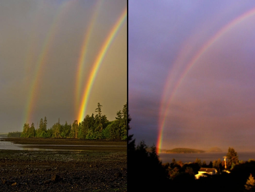 50 impresionantes fotos de doble arco iris