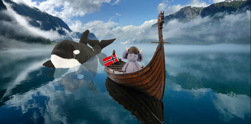 A lost stuffed elephant travels the world A lost stuffed elephant travels the world