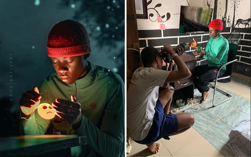 A photographer from Nigeria shows behind the scenes of his photos A photographer from Nigeria shows behind the scenes of his photos