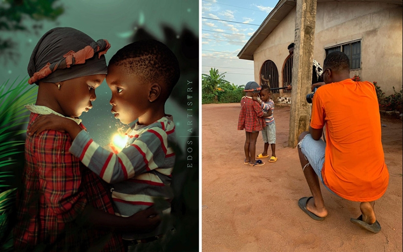 A photographer from Nigeria shows behind the scenes of his photos A photographer from Nigeria shows behind the scenes of his photos