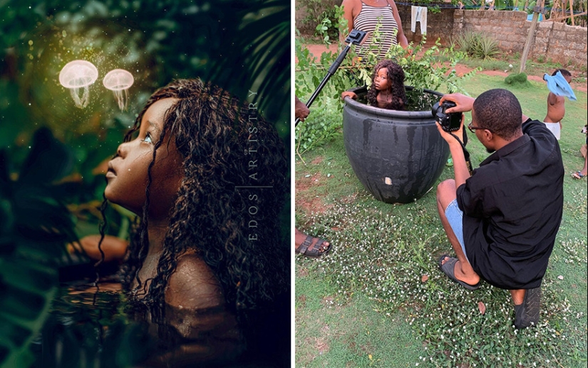 A photographer from Nigeria shows behind the scenes of his photos A photographer from Nigeria shows behind the scenes of his photos