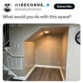 Account On Twitter Asked What To Do With A Space Under The Stairs, And The Internet Delivered Account On Twitter Asked What To Do With A Space Under The Stairs, And The Internet Delivered