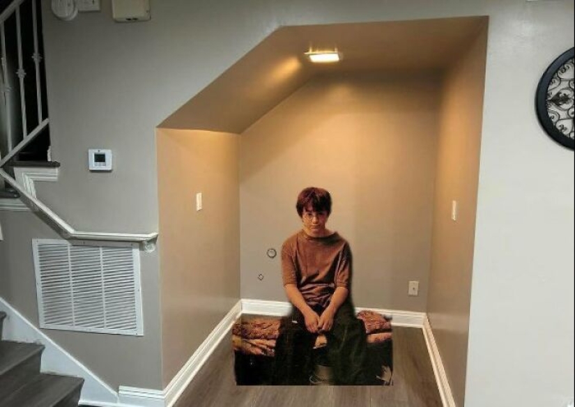 Account On Twitter Asked What To Do With A Space Under The Stairs, And The Internet Delivered Account On Twitter Asked What To Do With A Space Under The Stairs, And The Internet Delivered