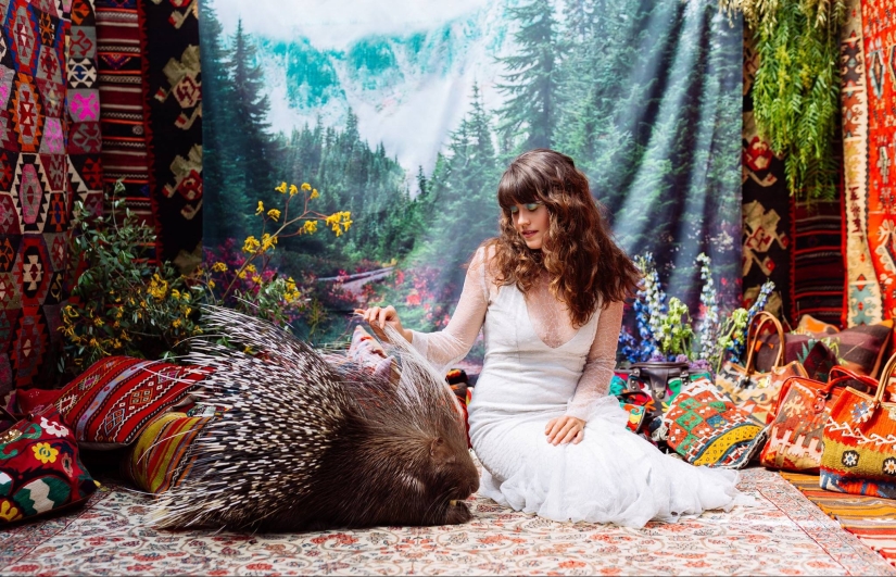 Amazingly beautiful photo shoot with animals rescued on the black market