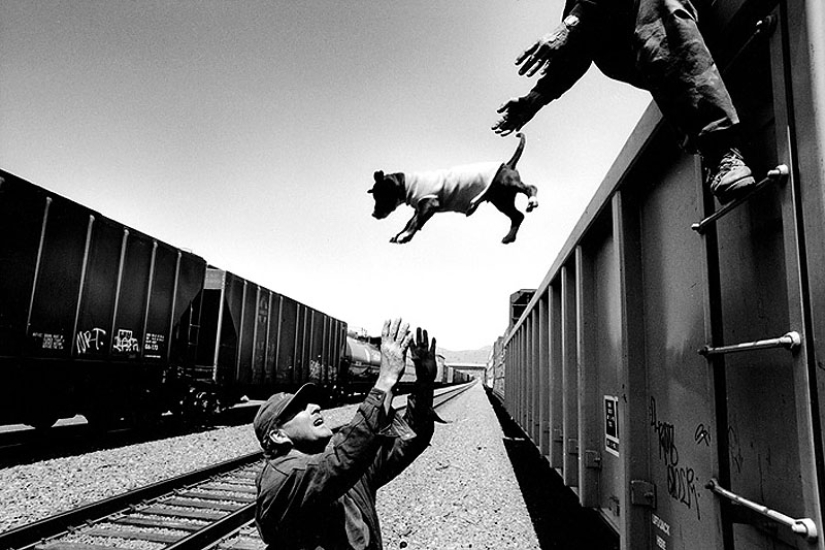 American tramps on freight trains American tramps on freight trains