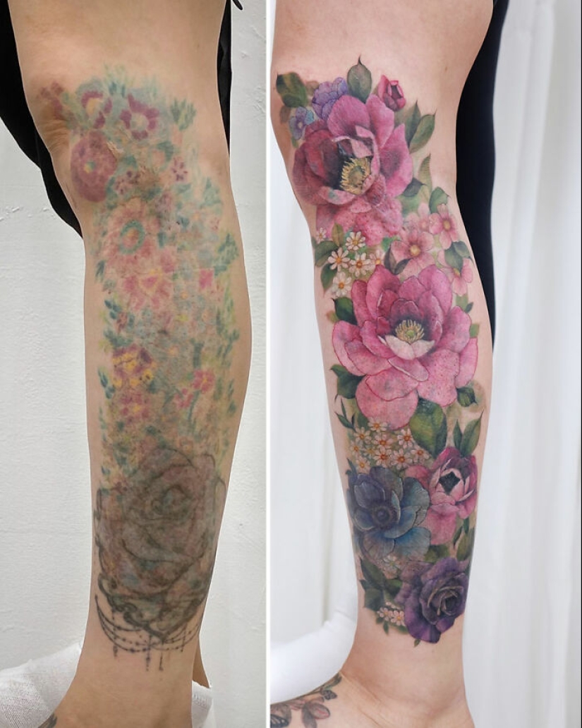 Artist Creates Floral Tattoos That Radiate Elegance And Beauty Artist Creates Floral Tattoos That Radiate Elegance And Beauty
