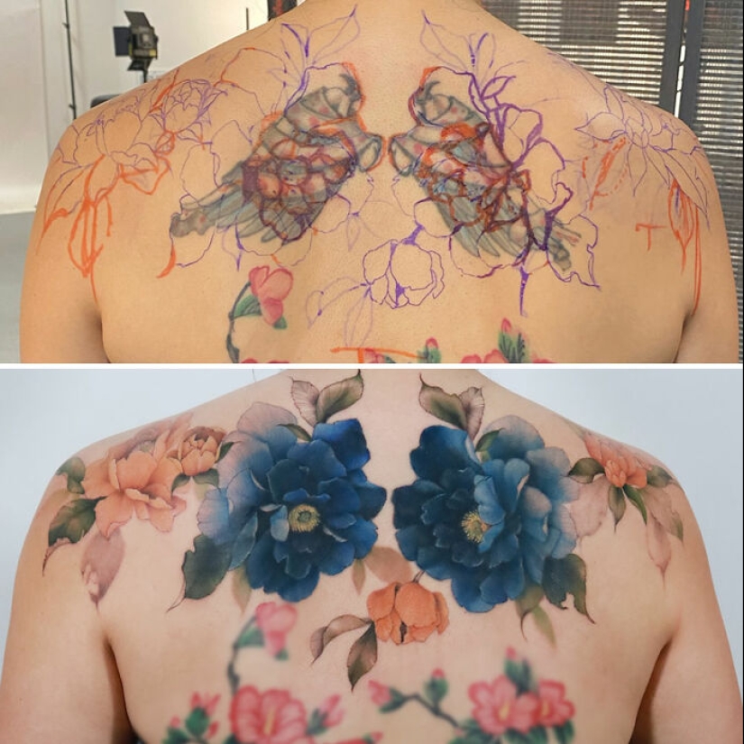 Artist Creates Floral Tattoos That Radiate Elegance And Beauty Artist Creates Floral Tattoos That Radiate Elegance And Beauty