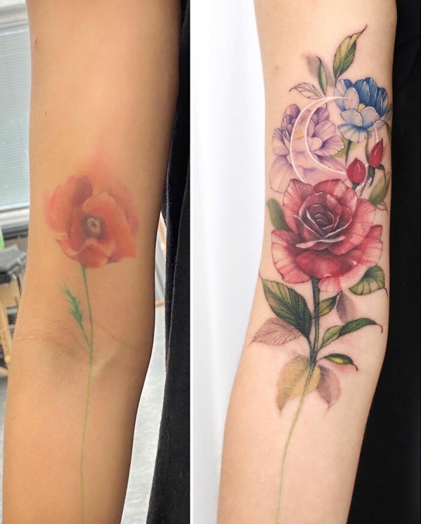 Artist Creates Floral Tattoos That Radiate Elegance And Beauty Artist Creates Floral Tattoos That Radiate Elegance And Beauty