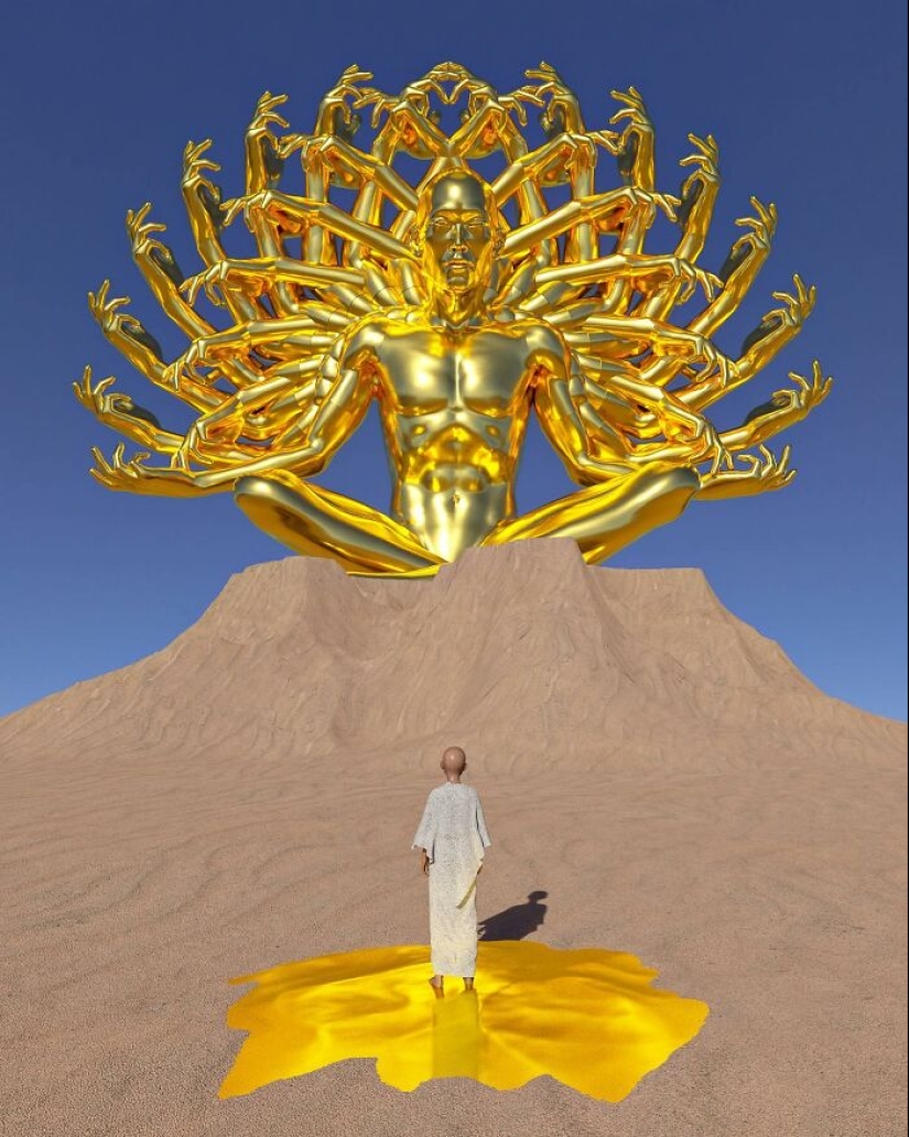 Artist Creates Surreal Godlike Digital Sculptures, Here Are 12 Of His Newest Works Artist Creates Surreal Godlike Digital Sculptures, Here Are 12 Of His Newest Works