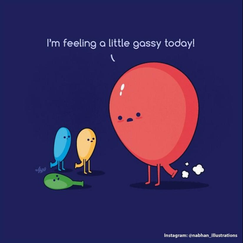 Artist Creates Minimalistic Illustrations Turning Everyday Moments Into Comical Puns