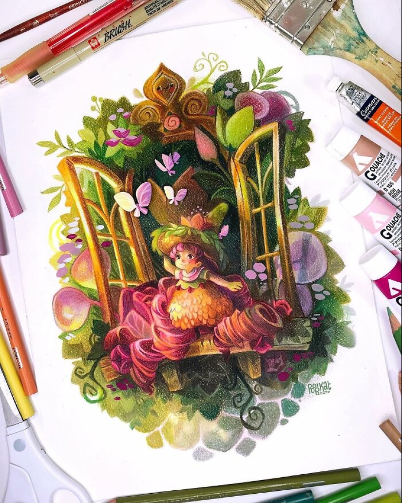 Artist Explores Identity And Nature In Her 17 Stunning Illustrations Artist Explores Identity And Nature In Her 17 Stunning Illustrations