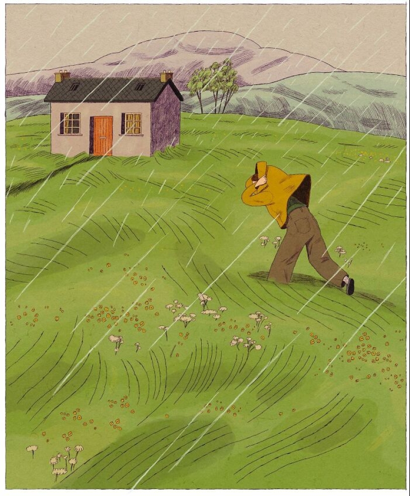 Artist Illustrates Mundane Moments With A Magical Or Absurd Twist Artist Illustrates Mundane Moments With A Magical Or Absurd Twist