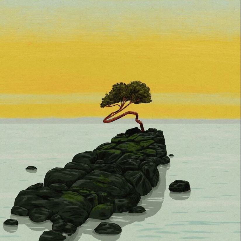Artist Illustrates Mundane Moments With A Magical Or Absurd Twist Artist Illustrates Mundane Moments With A Magical Or Absurd Twist