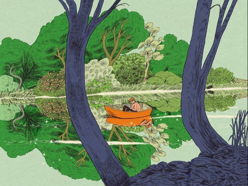 Artist Illustrates Mundane Moments With A Magical Or Absurd Twist Artist Illustrates Mundane Moments With A Magical Or Absurd Twist