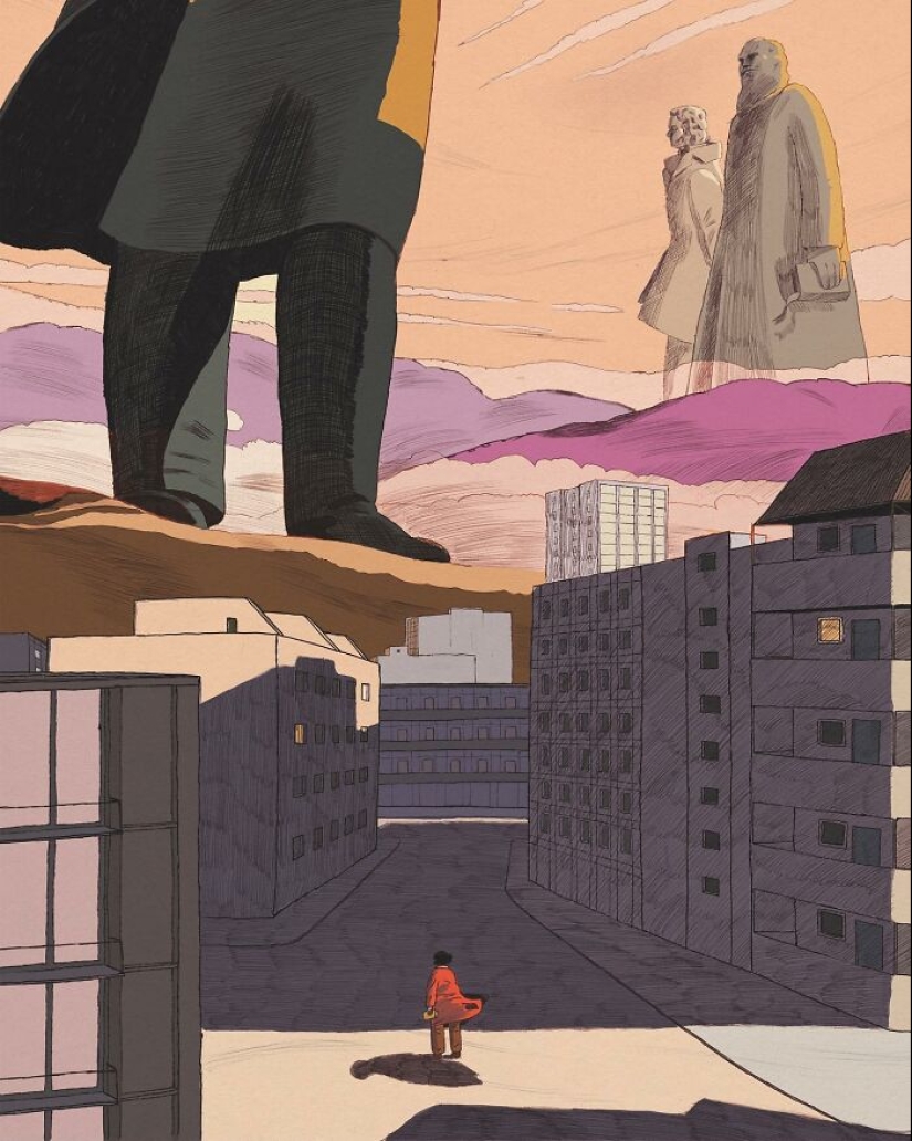 Artist Illustrates Mundane Moments With A Magical Or Absurd Twist Artist Illustrates Mundane Moments With A Magical Or Absurd Twist