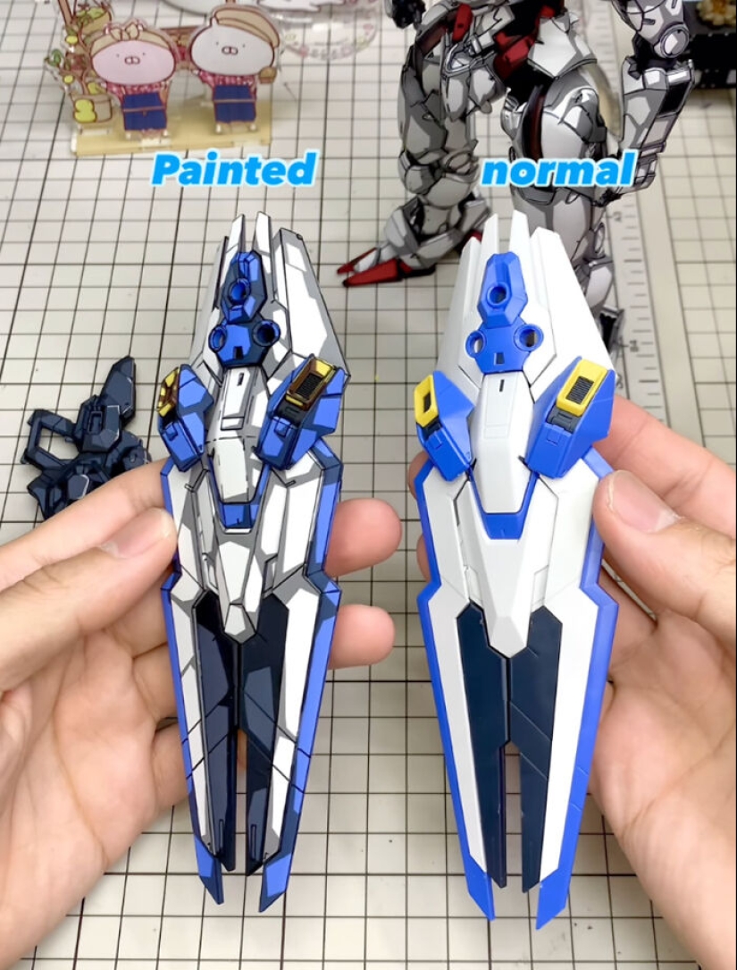 Artist Paints Over Gundam Action Figures To Make Them Look Like They’ve Stepped Straight Out Of An Anime Artist Paints Over Gundam Action Figures To Make Them Look Like They’ve Stepped Straight Out Of An Anime