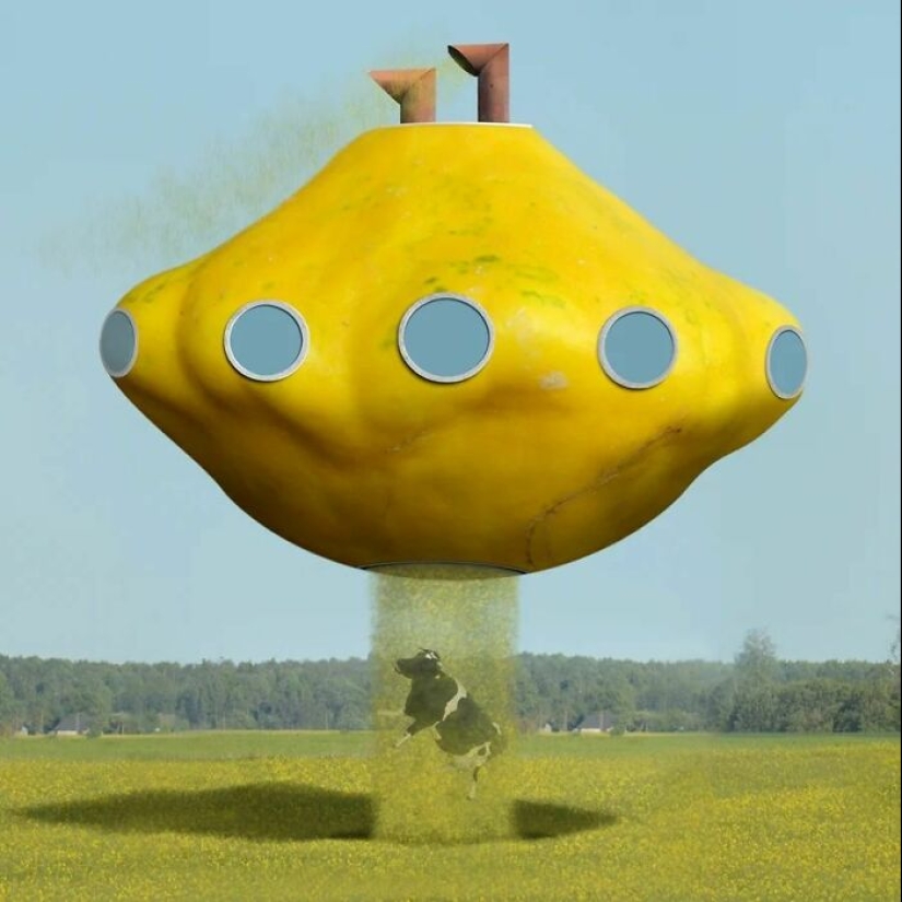 Artista combina productos genéticamente modificados con arquitectura para crear estructuras surrealistas Artista combina productos genéticamente modificados con arquitectura para crear estructuras surrealistas