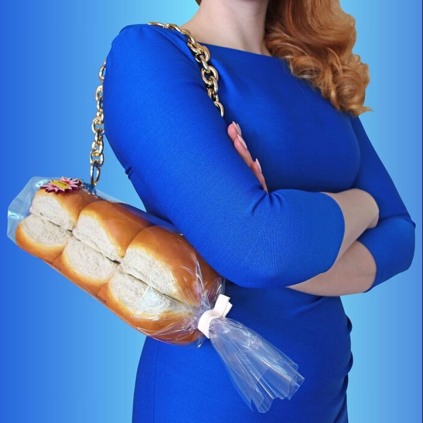 Artista creó 13 bolsos que parecen comida
