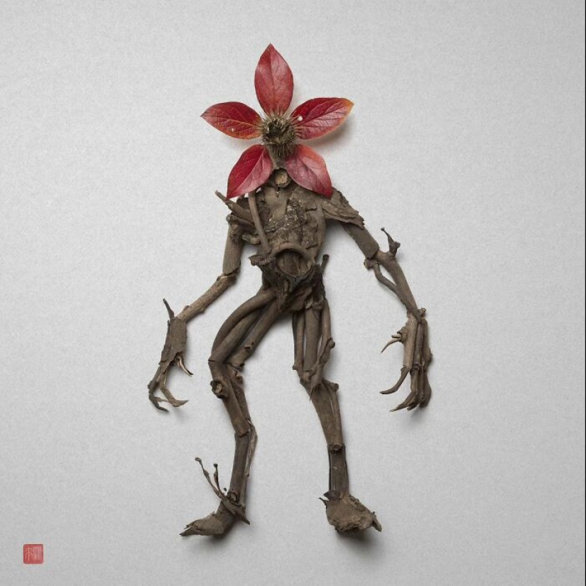 Artista crea esculturas de animales a partir de arreglos florales