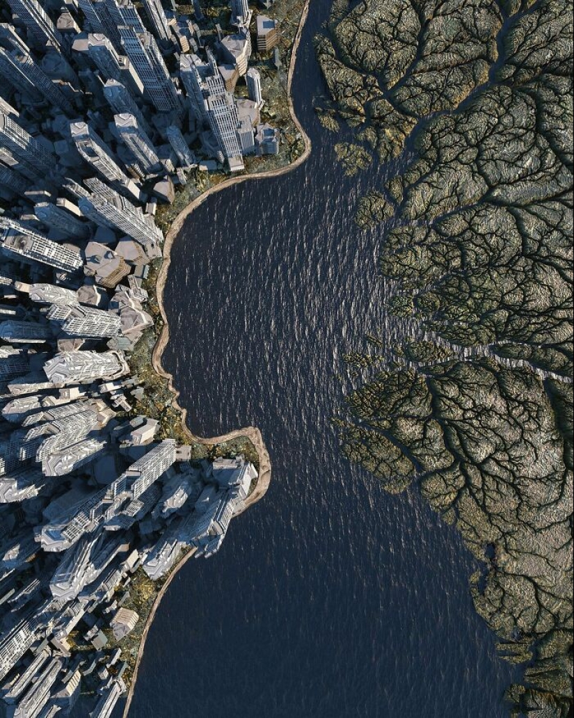 Artista crea esculturas gigantes que podrían hacerte sentir como si estuvieras entrando en otro mundo