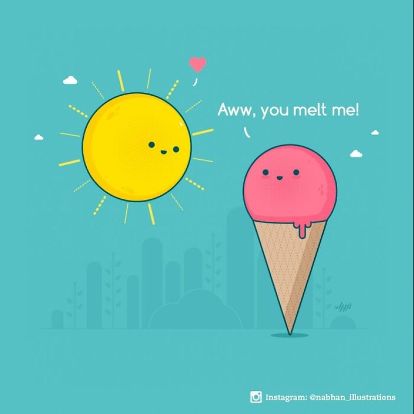 Artista crea ilustraciones minimalistas que convierten momentos cotidianos en juegos de palabras cómicos