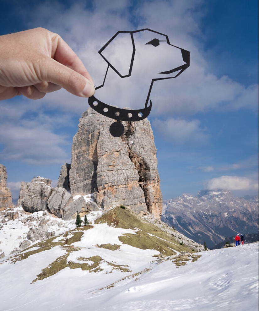 Artista transforma lugares emblemáticos con recortes de papel y crea una nueva historia