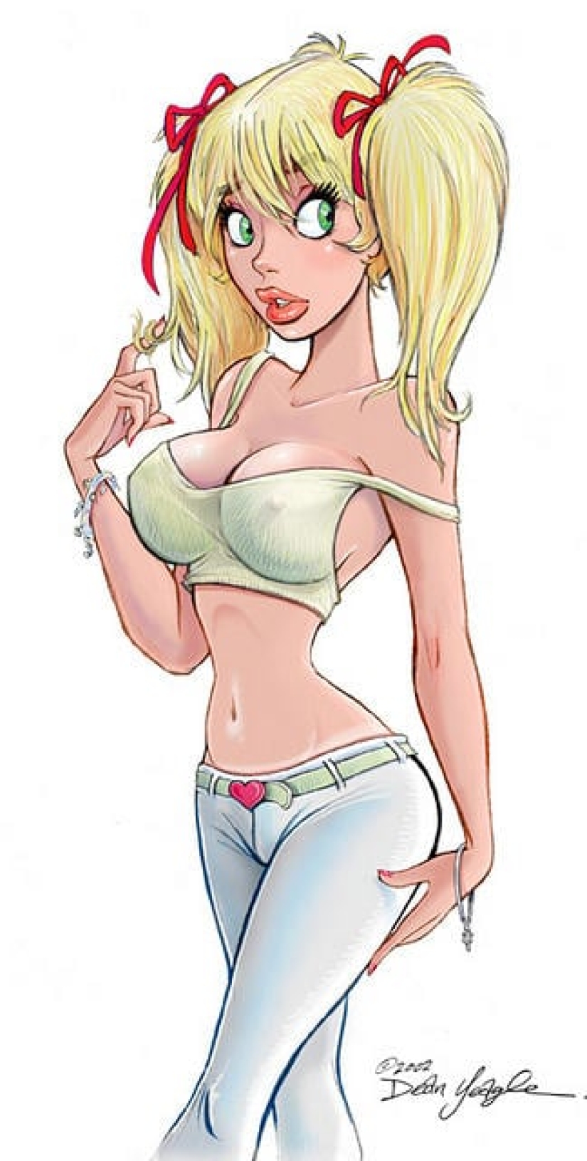 Baby Mandy and her "father" - illustrator Dean Eagle