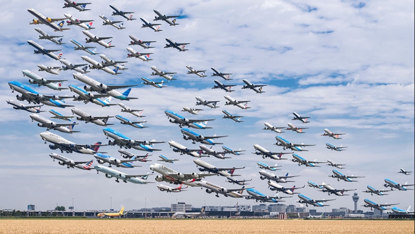 Bandadas de pájaros de hierro: cómo se ven los flujos de tráfico en los aeropuertos de todo el mundo Bandadas de pájaros de hierro: cómo se ven los flujos de tráfico en los aeropuertos de todo el mundo