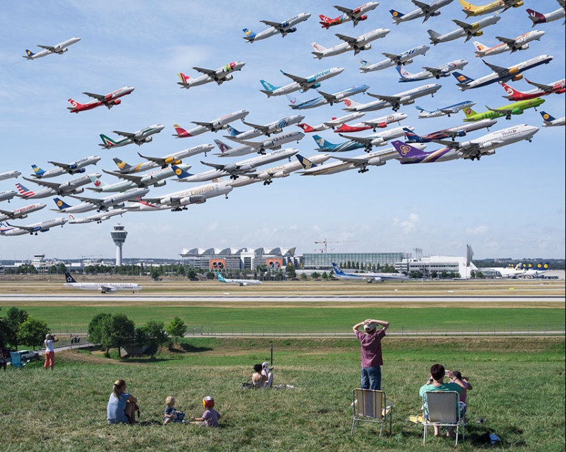 Bandadas de pájaros de hierro: cómo se ven los flujos de tráfico en los aeropuertos de todo el mundo Bandadas de pájaros de hierro: cómo se ven los flujos de tráfico en los aeropuertos de todo el mundo