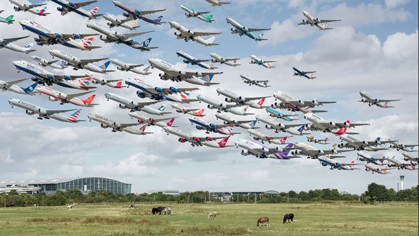 Bandadas de pájaros de hierro: cómo se ven los flujos de tráfico en los aeropuertos de todo el mundo Bandadas de pájaros de hierro: cómo se ven los flujos de tráfico en los aeropuertos de todo el mundo